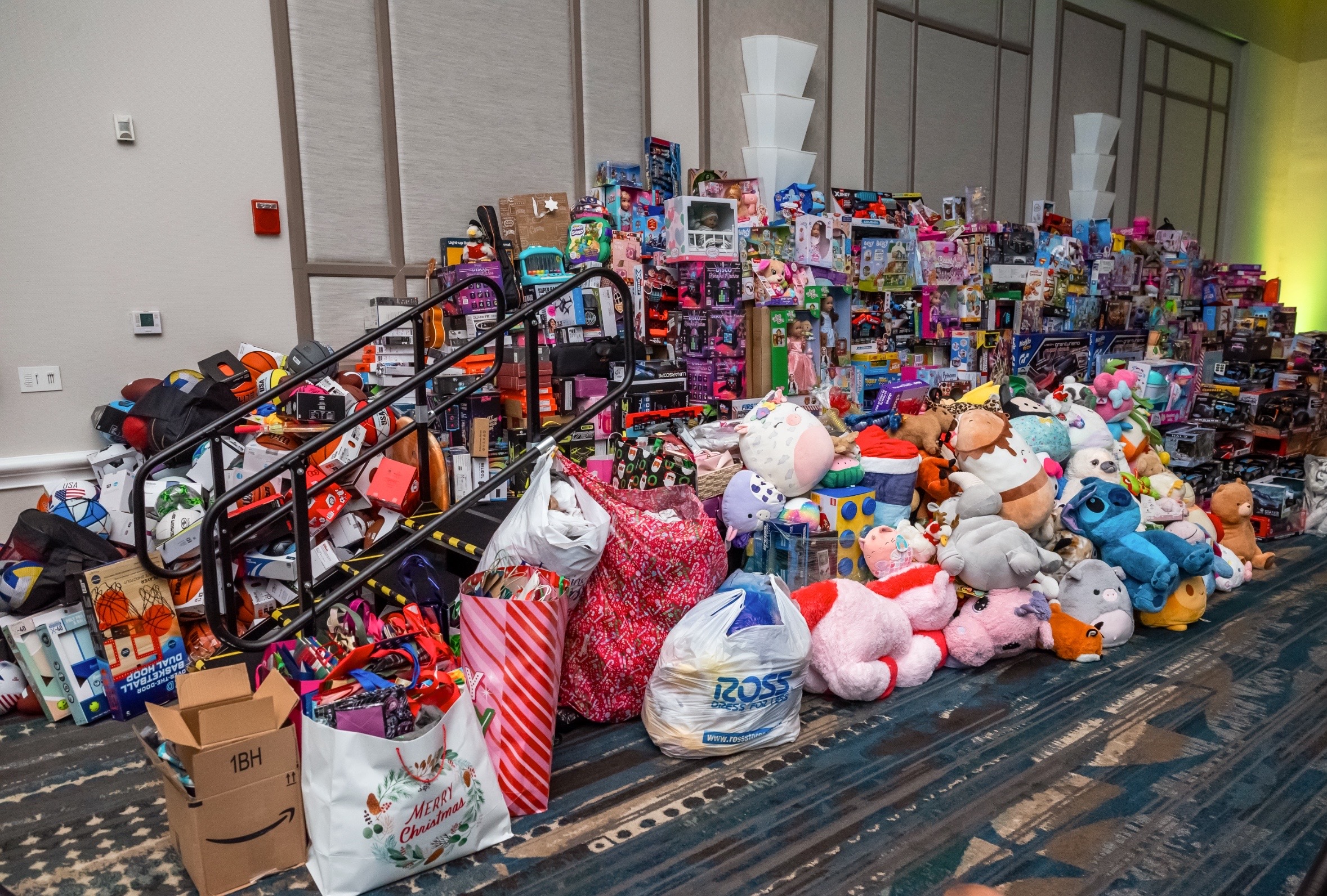 Toys collected at a past Margarita Ball